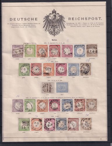 Deutsches Reich 1-30 u.a. gestempelt etwas unterschiedlicher Zustand #DDK80