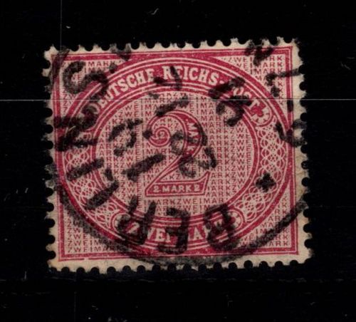 Deutsches Reich 37 e gestempelt tiefst geprüft Wiegand BPP #DDL33