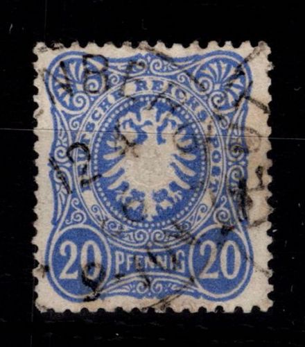 Deutsches Reich 42 ba gestempelt doppelt tiefst geprüft Zenker BPP #DDL38