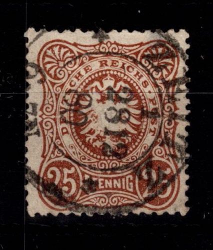 Deutsches Reich 43 a gestempelt geprüft Wiegand BPP #DDL39