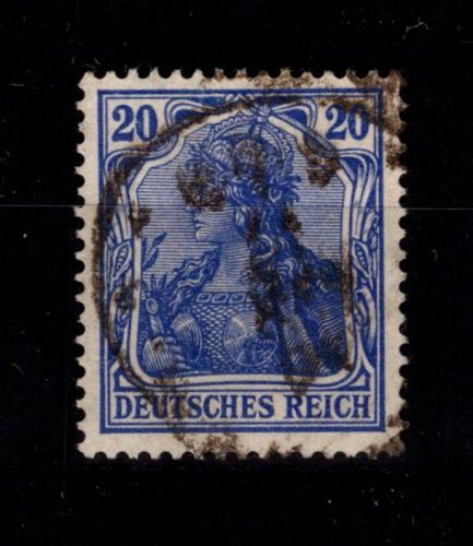 Deutsches Reich 87 II b gestempelt doppelt tiefst geprüft Jäschke BPP #DDL82