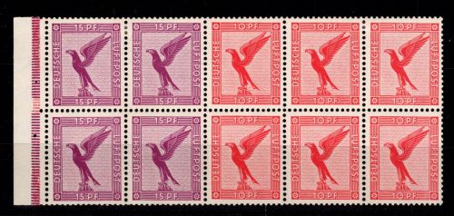 Deutsches Reich 48 B mit Falz untere Reihe postfrisch #DDN04