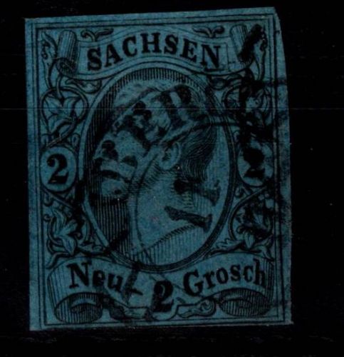 Sachsen 10 gestempelt leichte Mängel #DCT45