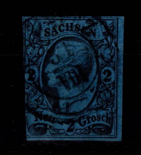 Sachsen 10 gestempelt leichte Mängel #DCT46