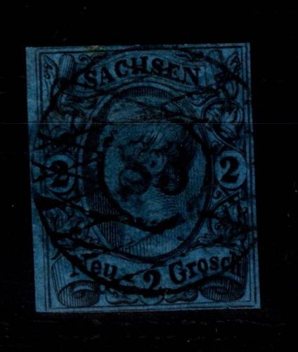 Sachsen 10 gestempelt leichte Mängel #DCT47