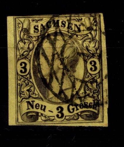 Sachsen 11 gestempelt Nr 1 "Dresden" #DCT50