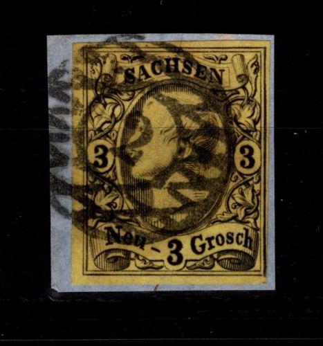 Sachsen 11 gestempelt Nr 2 "Leipzig" #DCT51