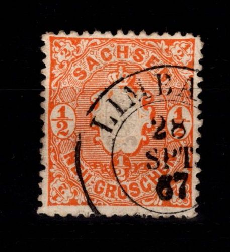 Sachsen 15 gestempelt #DCT92