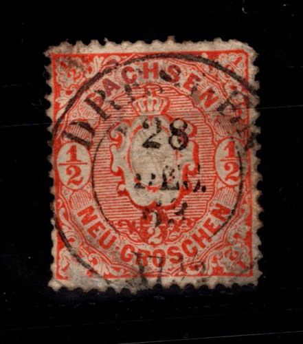 Sachsen 15 gestempelt #DCT95