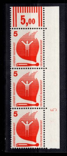 BRD Bund 694 DZ postfrisch Druckerzeichen 5 #DCV20