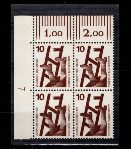 BRD Bund 695 DZ postfrisch Druckerzeichen 7 #DCV22