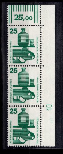 BRD Bund 697 DZ postfrisch Druckerzeichen 10 #DCV26