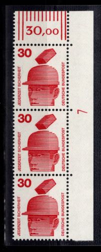 BRD Bund 698 DZ postfrisch Druckerzeichen 7 #DCV29