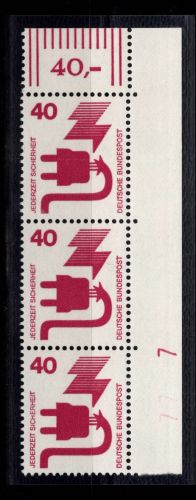 BRD Bund 699 DZ postfrisch Druckerzeichen 7 #DCV31