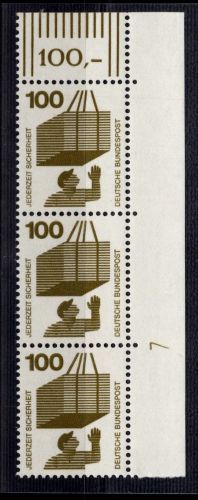 BRD Bund 702 DZ postfrisch Druckerzeichen 7 #DCV36