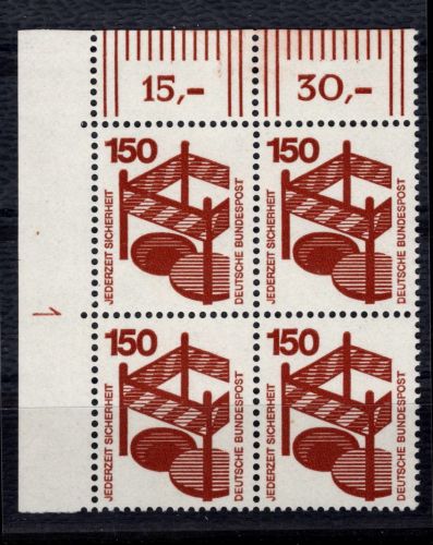 BRD Bund 703 DZ postfrisch Druckerzeichen 1 #DCV40