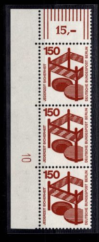 BRD Bund 703 DZ postfrisch Druckerzeichen 10 #DCV41