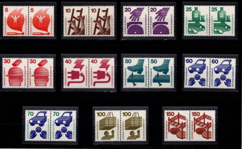 BRD Bund 694-703, 773 postfrisch als Paare #DCV45