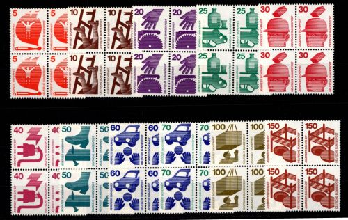 BRD Bund 694-703, 773 postfrisch als 4er Block #DCV51