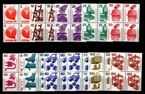 BRD Bund 694-703, 773 postfrisch als 4er Block #DCV52