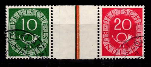 BRD Bund WZ 1 gestempelt tiefst geprüft Schlegel BPP #DDM28