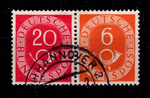 BRD Bund W 3 gestempelt tiefst geprüft Schlegel BPP #DDM32