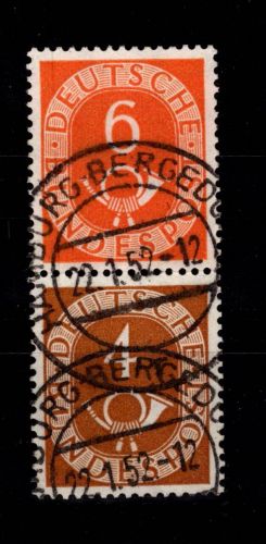 BRD Bund S 3 gestempelt leicht vorgefaltet #DDM36