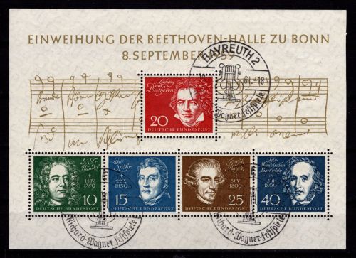 BRD Bund Block 2 gestempelt Bayreuth Sonderstempel #DBU28