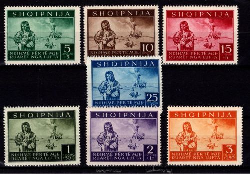 Deutsche Besetzung Albanien 15-21 postfrisch #DBU61