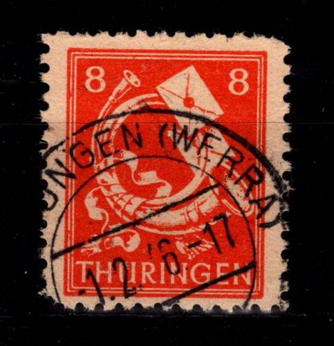 SBZ 96 II gestempelt Plattenfehler II #DDC62