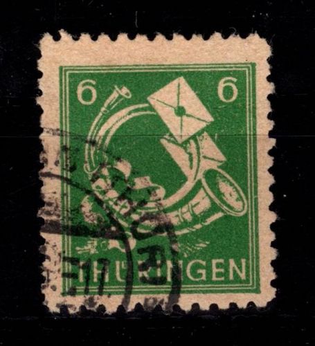 SBZ 95 X gestempelt Plattenfehler X #DDC63