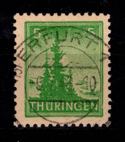 SBZ 94 IV gestempelt Plattenfehler I #DDC64