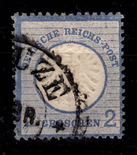 Deutsches Reich 20 gestempelt Hufeisenstempel Dieuze #DDC93