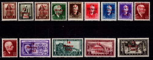 Deutsche Besetzung Albanien 1-14 postfrisch #DBU60