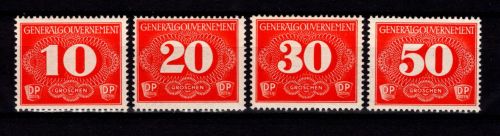 Generalgouvernement Portomarken 1-4 postfrisch #DBV02