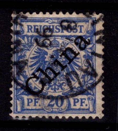 Deutsche Auslandspostämter China 4 I gestempelt #DBV48