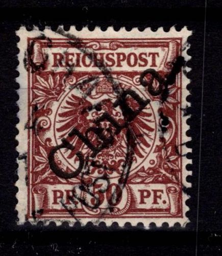 Deutsche Auslandspostämter China 6 I gestempelt