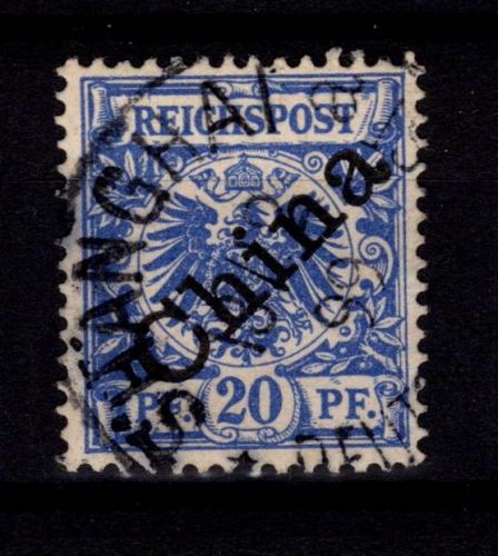 Deutsche Auslandspostämter China 4 I gestempelt #DBV55