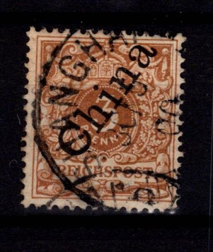 Deutsche Auslandspostämter China 1 II c gestempelt