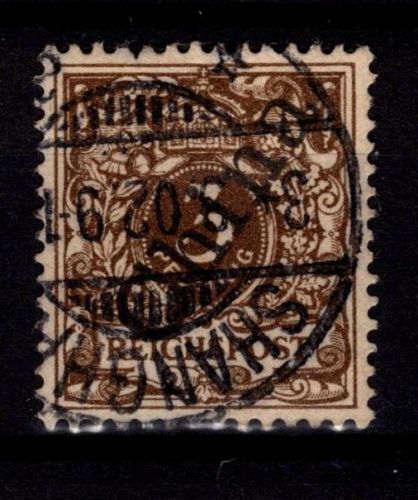 Deutsche Auslandspostämter China 1 II a gestempelt #DBV82