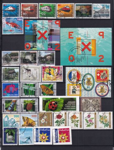 Schweiz Jahrgang 2002 gestempelt #DCJ15