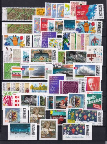 BRD Jahrgang 2021 komplett inkl. SK postfrisch ohne Blockeinzelmarken #DCJ59