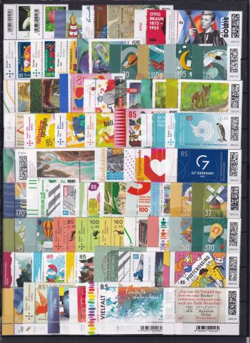 BRD Jahrgang 2022 Ecke 3 postfrisch alle nassklebende #DCJ61