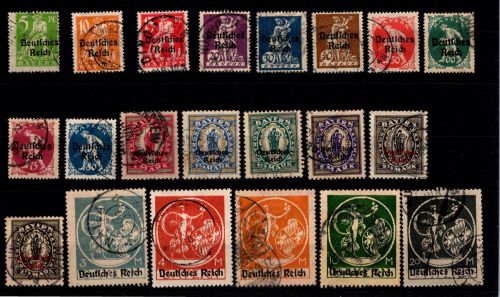 Deutsches Reich 119-138 gestempelt