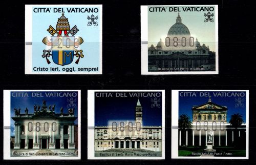 Vatkan Automarkenmarken 1-5 postfrisch #DCK02