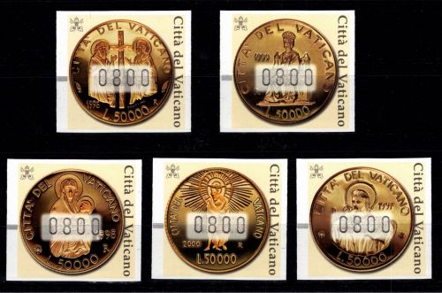 Vatkan Automarkenmarken 6-10 postfrisch #DCK03