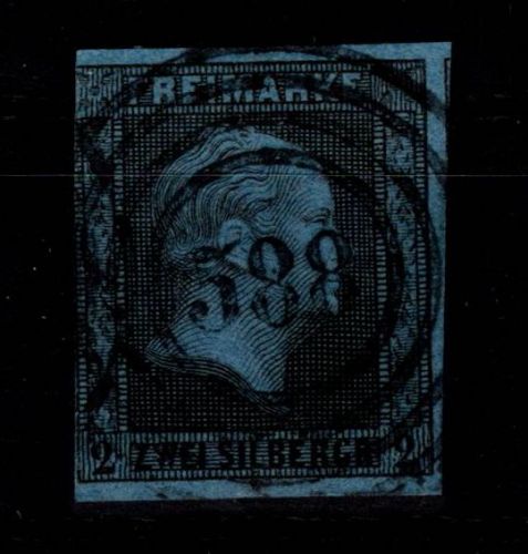 Preußen 3 gestempelt N4 588 "Havelberg", angeschnitten #DCW05