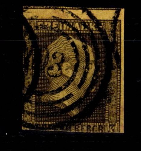 Preußen 4 gestempelt N4 103 "Berlin", angeschnitten #DCW10