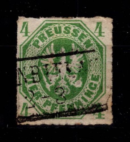 Preußen 14 gestempelt leichte Mängel #DCW74