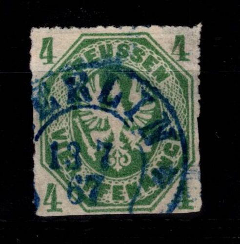 Preußen 14 gestempelt leichte Mängel #DCW76